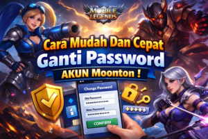cara mudah ganti password akun moonton